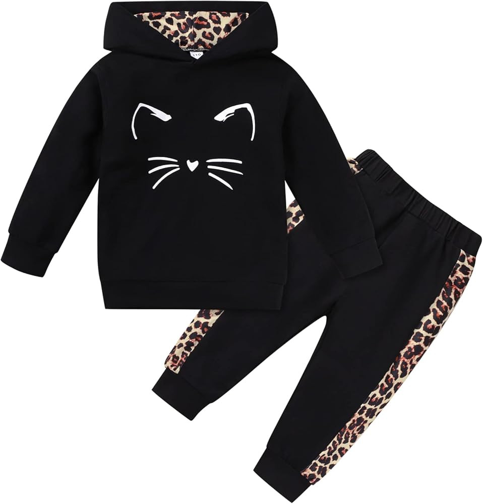 Toddler Baby Girls Clothes Long-sleeve Tie Dye Hoodie Sweatshirt Joggers Pants Hooded Outfits Set | Amazon (US)