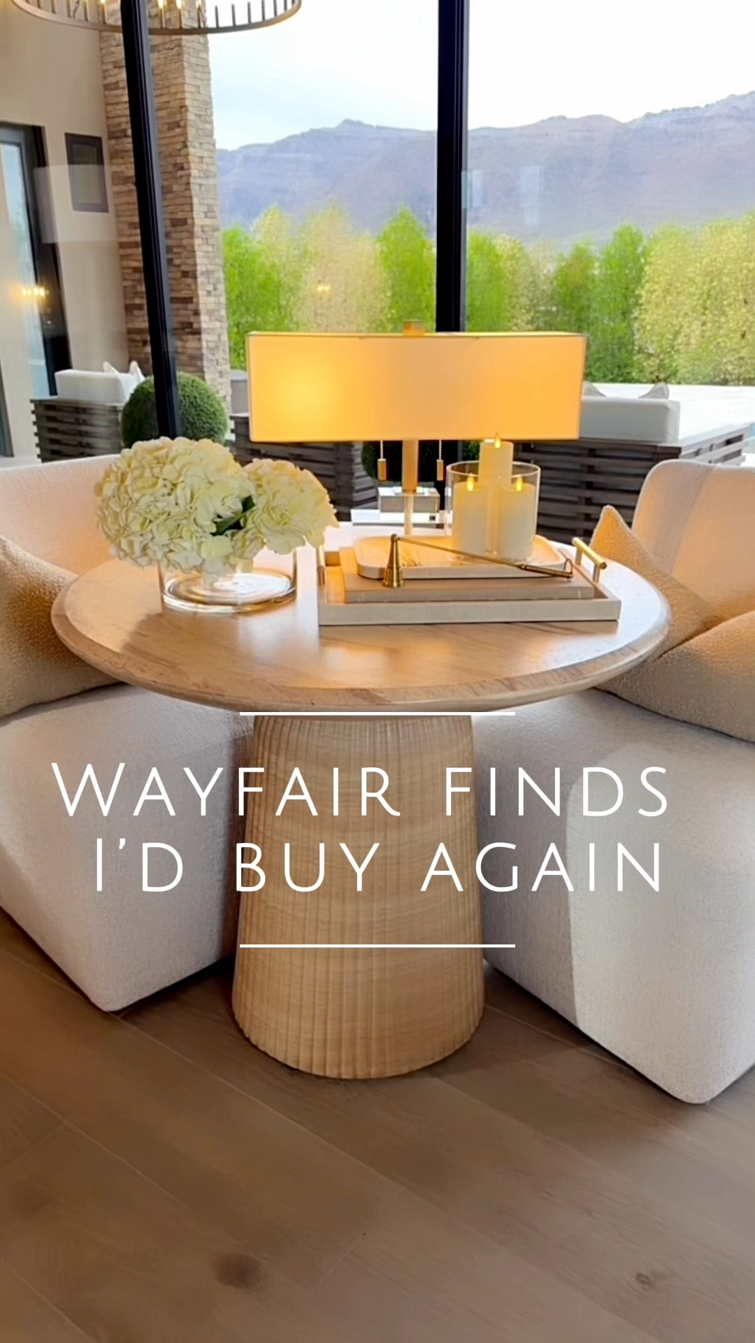 @Wayfair has the most GORGEOUS home finds! This pedestal table paired with this gorgeous lamp makes it so cozy and elevated. 

I’ve been using this scalloped bowl all over my home! For fruit, candle pearls, you name it… one of my most used pieces in my home. 

These runner rugs are beautiful (I grabbed two, for my kitchen and bathroom) and I’ve already gotten so many compliments!

The faux greenery looks incredibly real and lays so naturally.

My tabletop fire pit is perfect year round and adds such ambiance. 

And these oversized ottomans… ARE A favorite. The texture hides everything and the wood grain is just gorgeous!!

Wayfair finds 
neutral home decor 
Travertine pedestal table 
Modern Square Lamp 
Marble Scalloped Bowl 

#ad #wayfair #wayfairpartner 

#LTKSaleAlert #LTKU #LTKHome