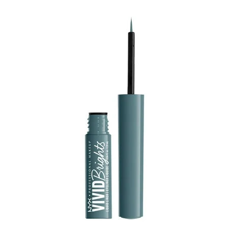 NYX Professional Makeup Vivid Bright Matte Liquid Eyeliner Cyan Simp 0.06 fl oz | Walmart (US)