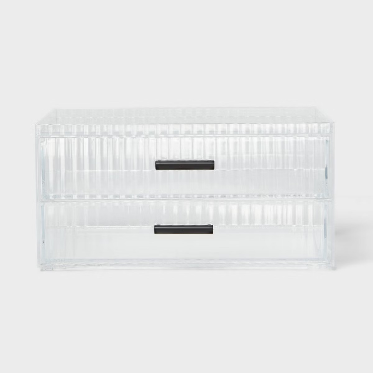 Clear Ribbed Acrylic Stacking Drawers - Threshold™ | Target