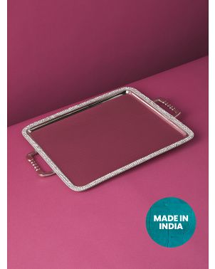 Stainless Steel Bling Tray | Decorative Objects | HomeGoods | HomeGoods