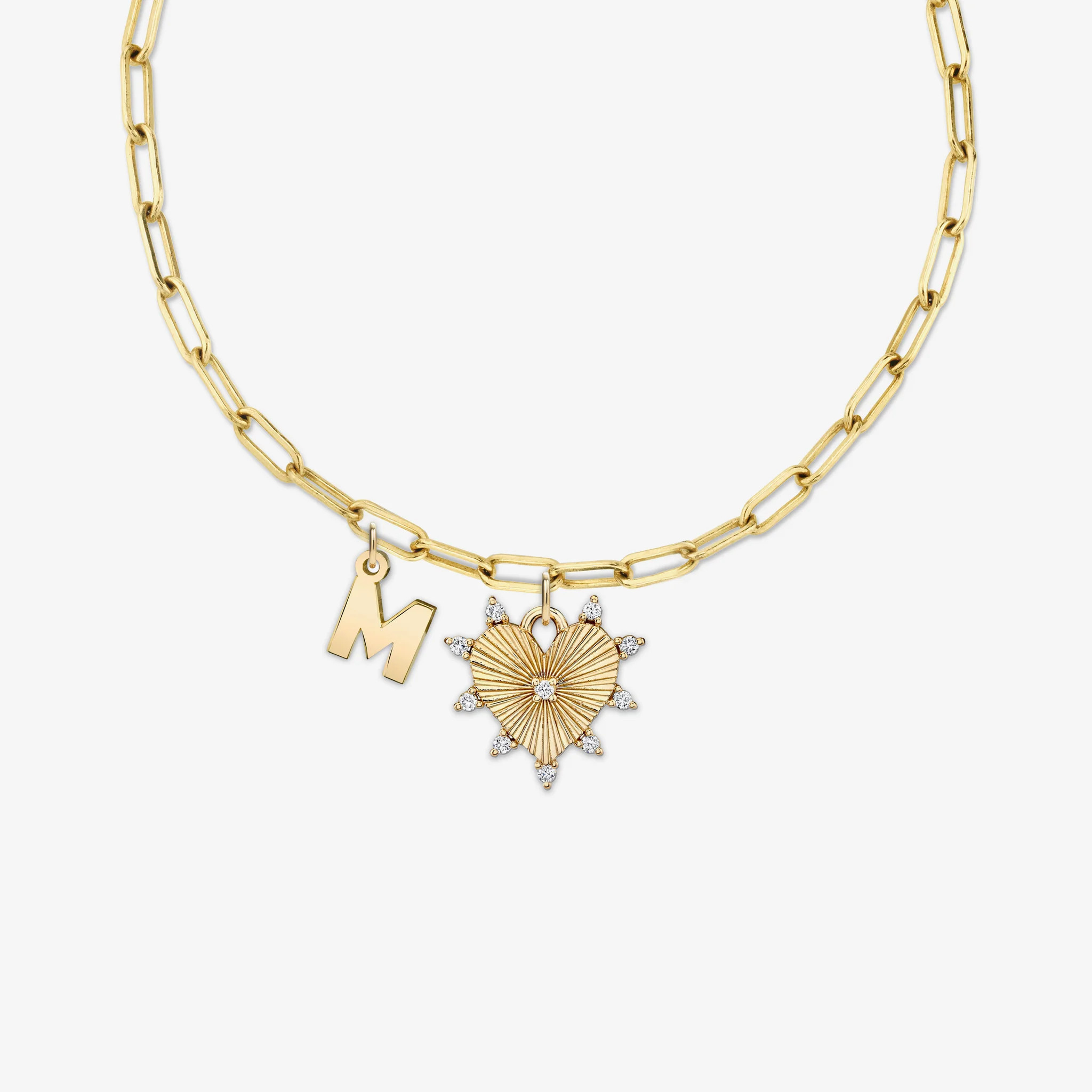 INITIAL LOVE NECKLACE / GOLD VERMEIL | The Fête