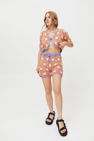 Tach Clothing Gloria Crochet Short | Urban Outfitters (US and RoW)