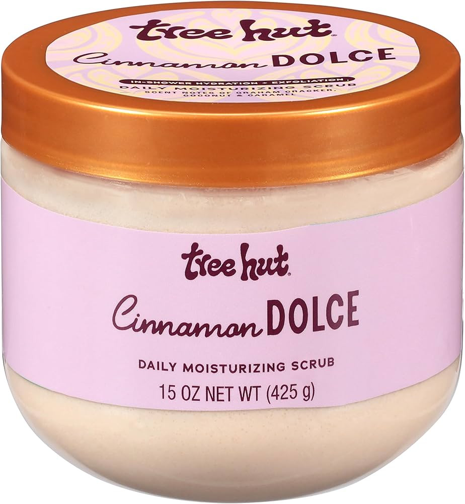 Amazon.com : Tree Hut Cinnamon Dolce Daily Moisturizing Scrub, Whipped Foamy Exfoliating Body Scr... | Amazon (US)