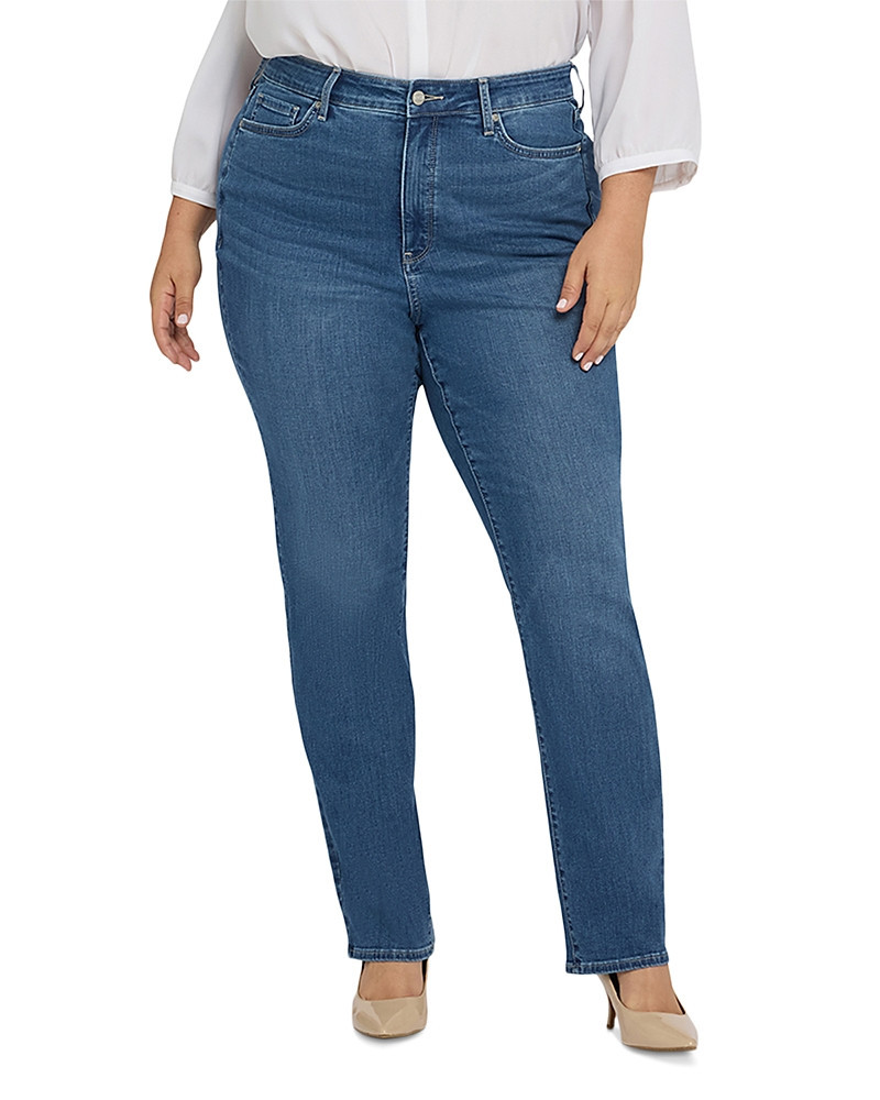 Nydj Plus Marilyn High Rise Straight Jeans | Bloomingdale's (US)