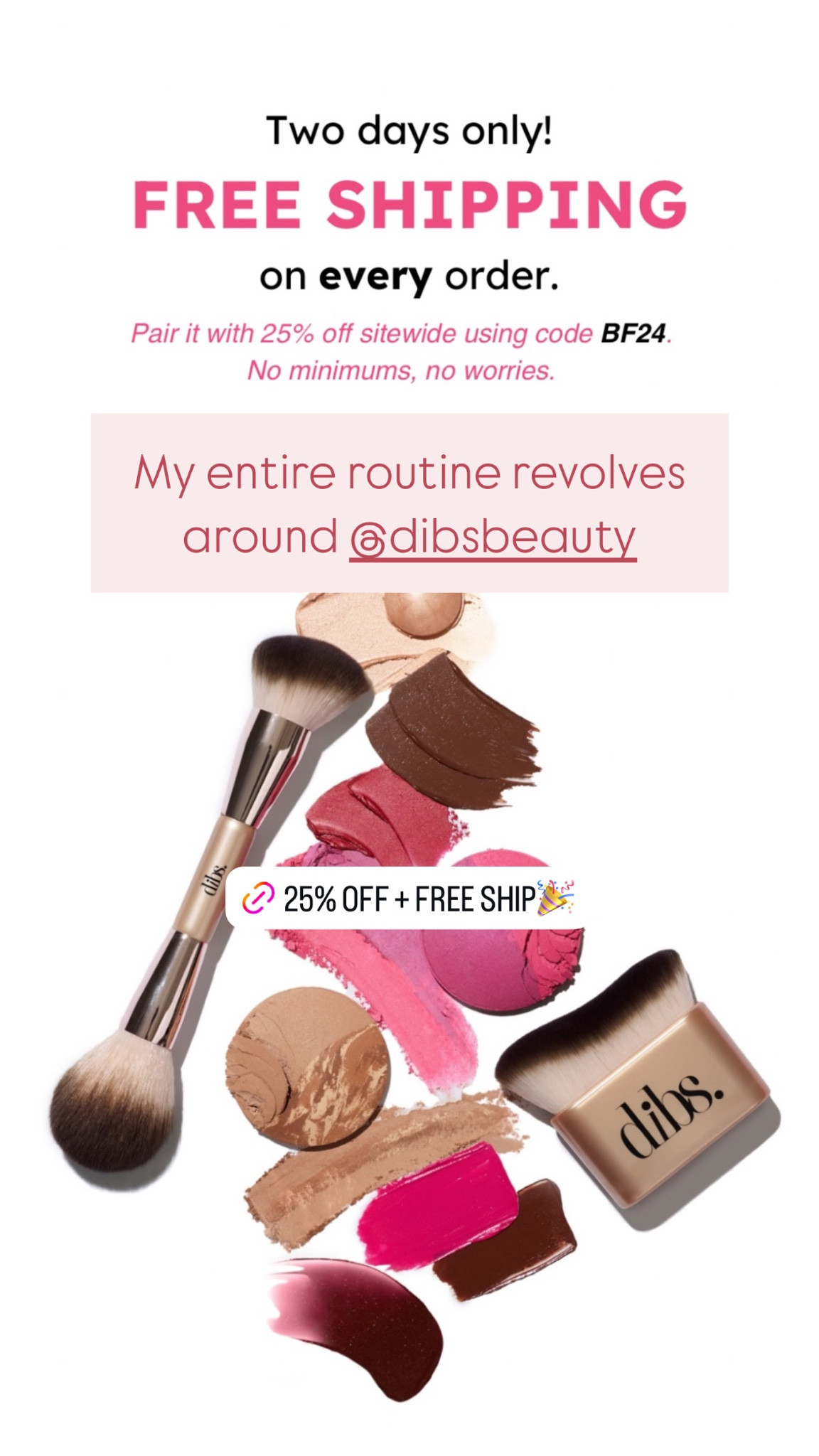 My entire makeup routine is filled with Dibs and I love EVERYTHING they create🫶🏽

Dibs duo stock - shade 5.5
Blush topper - backstage 
Viral face brush 🙌🏽🙌🏽
Lip gloss - MIMS 
Bronzer - cappuccino 

And many more ✨

#LTKGiftGuide #LTKBeauty #LTKCyberWeek