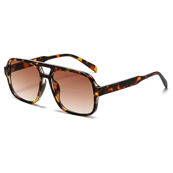 Forestwhale Retro 70s Square Aviator Sunglasses for Men Women Vintage Oversized UV400 Protection ... | Walmart (US)