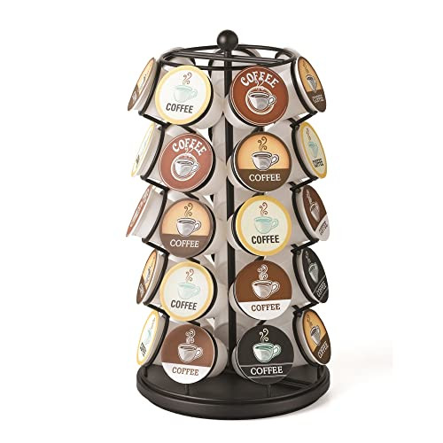 Nifty Coffee Pod Carousel – Compatible with K-Cups, 35 Pod Pack Storage, Spins 360-Degrees, Lazy Sus | Amazon (US)