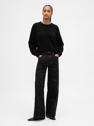 High Rise Stride Wide-Leg Jeans | Gap (US)