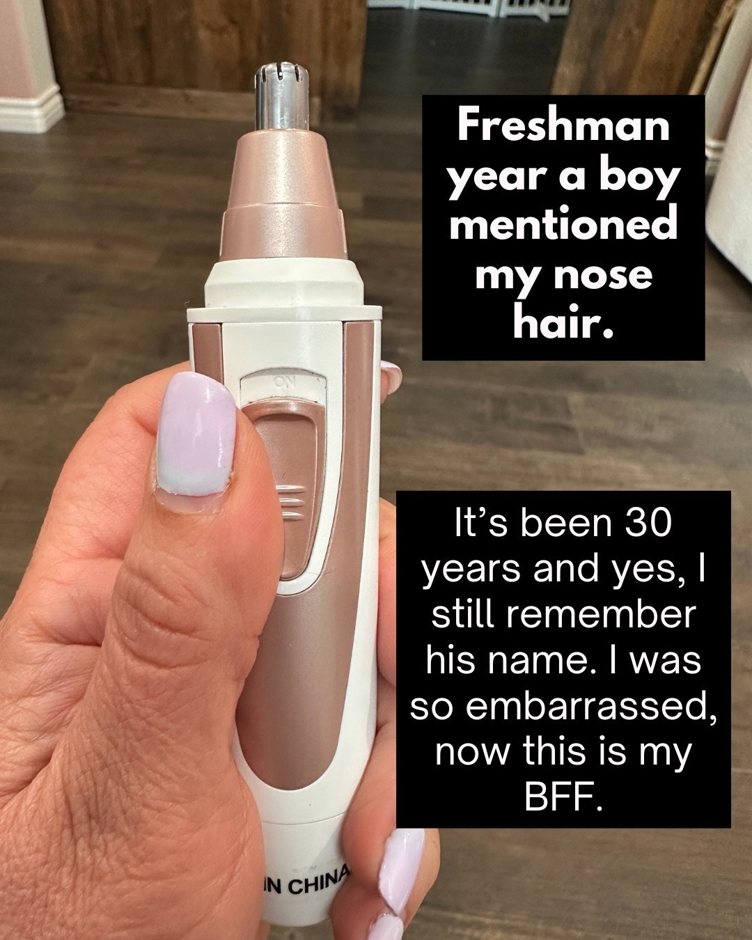 Freshman year a boy mentioned my nose hair. It’s been 30 years and yes, I still remember his name. I was so embarrassed, now this is my BFF.

#LTKOver40 #LTKBeauty #LTKGiftGuide
