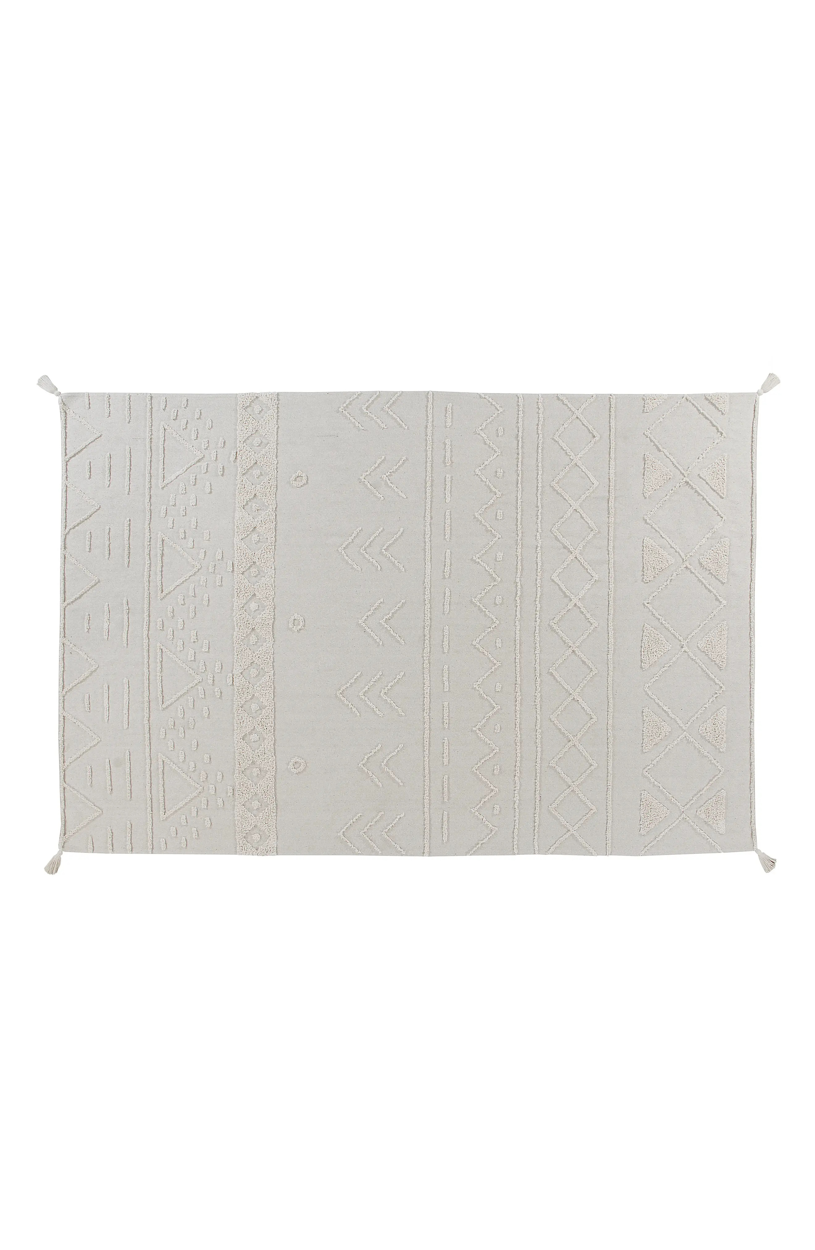 Lorena Canals Tribu Washable Recycled Cotton Blend Rug, Size 5ft 6in x 8ft 0in - Ivory | Nordstrom