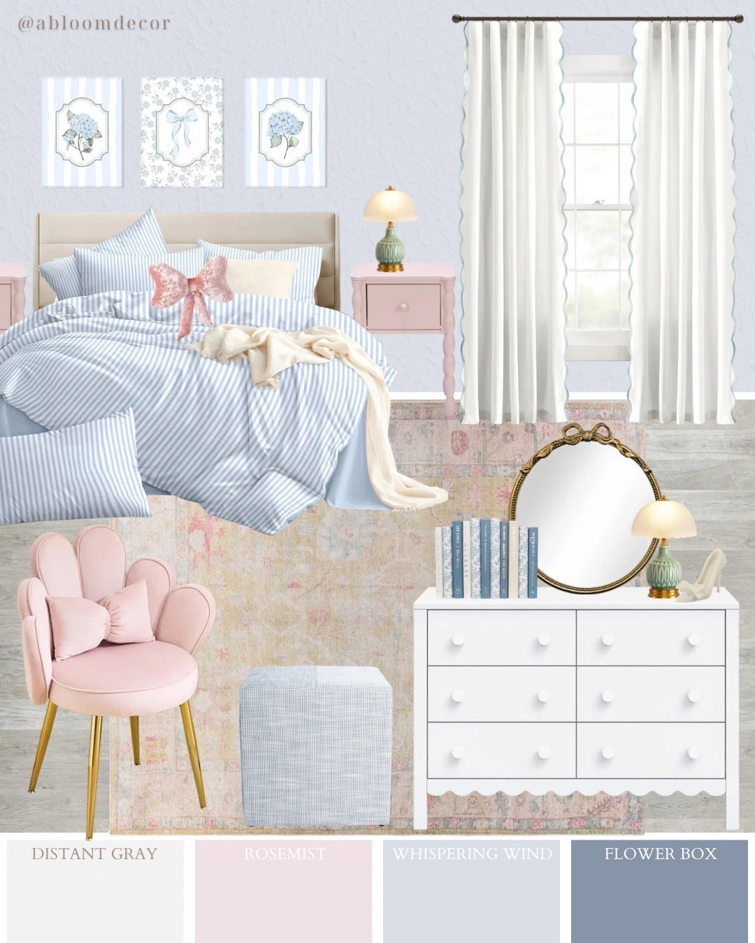 Sweet Blush Pink Tween Bedroom Makeover Idea

#LTKHome