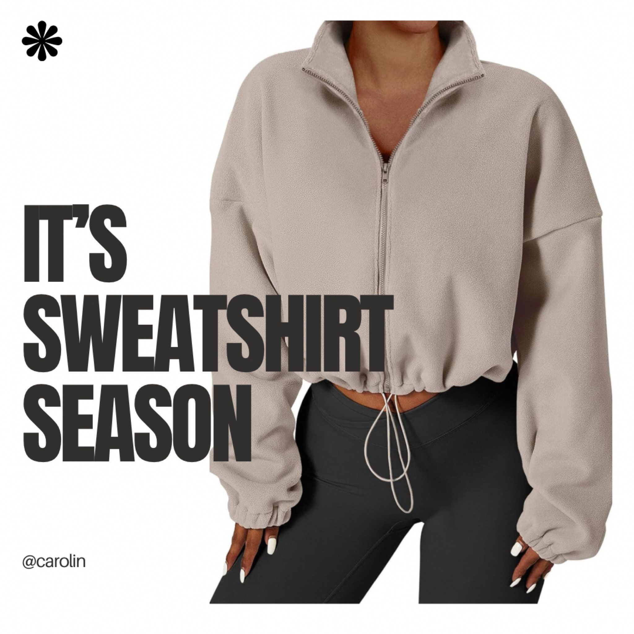 It’s sweatshirt season and I am excited about it! Who doesn’t love an oversized, cropped & zipped, cozy comfy sweatshirt for a nice fall day?

#sweatshirtseason 
#fallfinds 


#LTKfindsunder50 #LTKtravel #LTKSeasonal