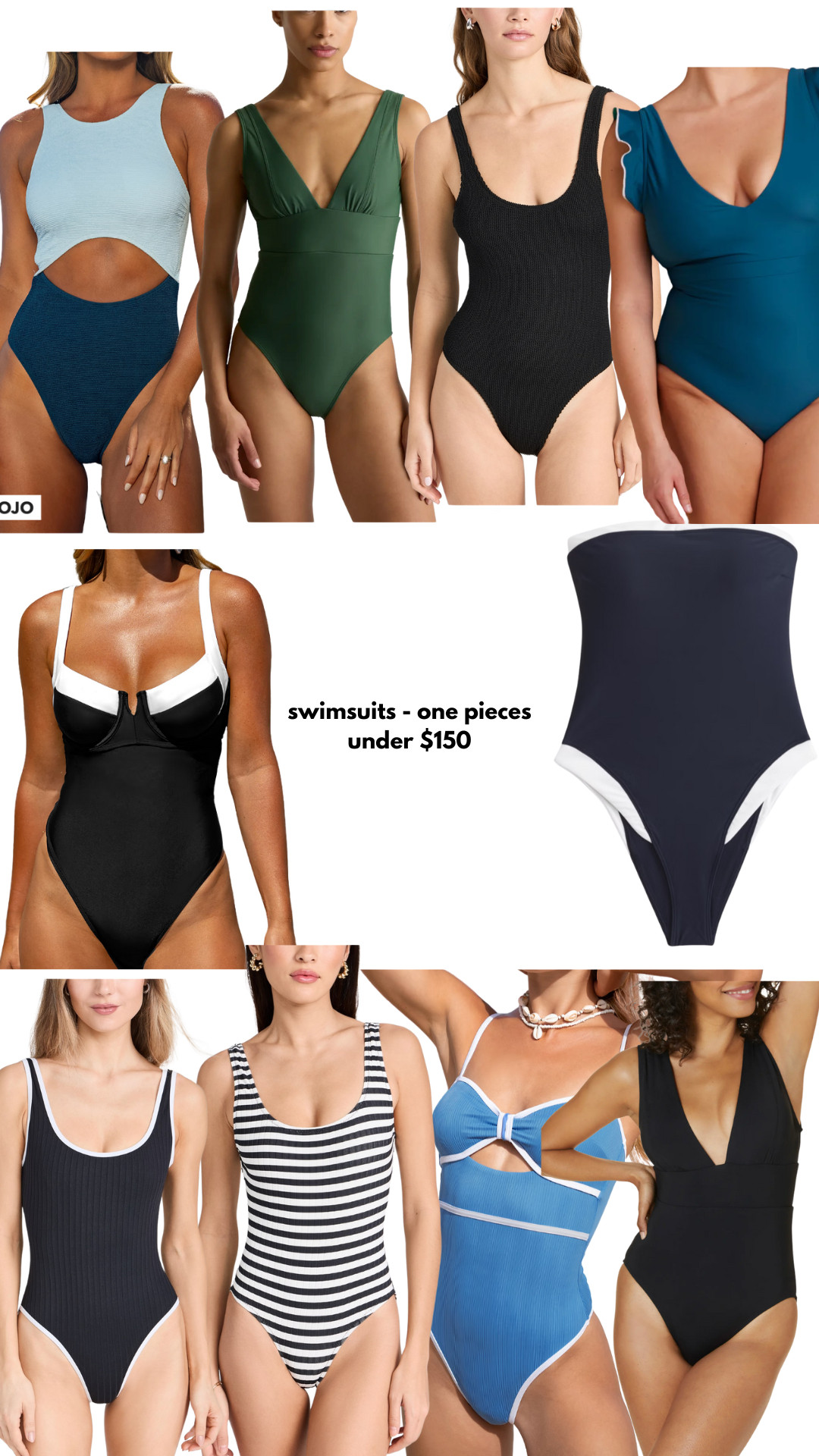 Shopping Cart Wednesday: one piece swimsuits under $150 

 #LTKStyleTip #LTKSwim