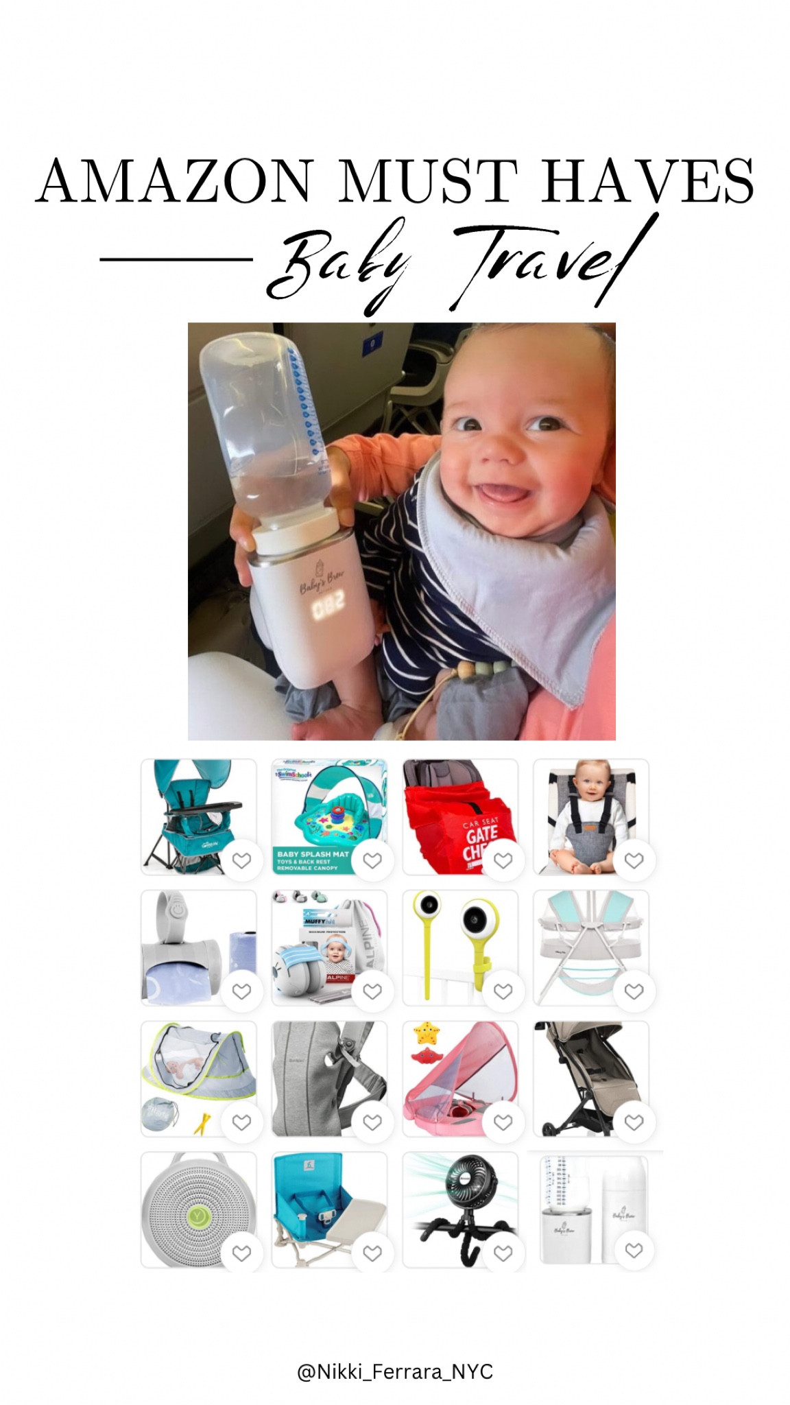 BABY TRAVEL MUST HAVES✈️👶🏻🍼 🌴From Planes to the Beach! 
Baby, travel stroller, stroller, travel baby monitor, baby monitor, baby must haves, baby registry, baby registry must haves, baby travel, baby beach, beach baby, baby bottle warmer, baby rechargeable bottle warmer, breastmilk warmer, pack and play, baby travel bassinet, baby crib, crib, baby clothes, baby boy, baby girl, 3 month old, baby plane, baby beach chair, baby beach pool, inflatable pool, baby beach tent, baby tent, baby bib, pacifier, bib, baby swim, baby bathing suit, baby swimwear, baby rash guard 

#LTKswim #LTKbaby #LTKbump