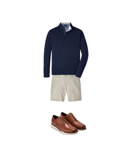 This men's outfit is perfect for those cool sunny spring days. Matt has like 3 of these pullovers from Peter Millar 

#LTKmens