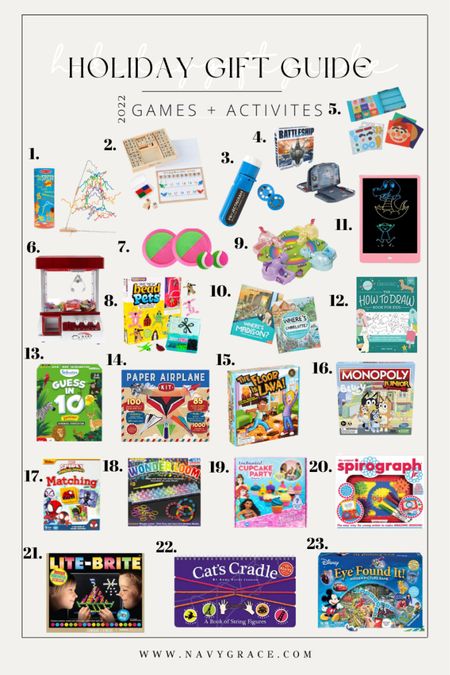 Holiday gift guide: kids games and activities, Christmas gift ideas for kids 

#LTKHoliday #LTKkids