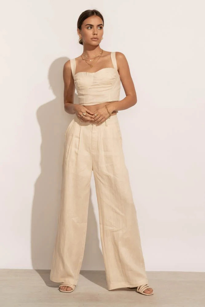 Adella Bustier Top in Natural - böhme | Böhme US