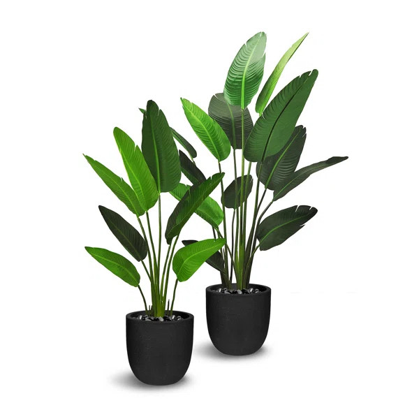 Faux Botanical Traveller's Palm in Green | Wayfair North America