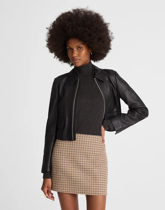 Double-Faced Mini Skirt | Madewell