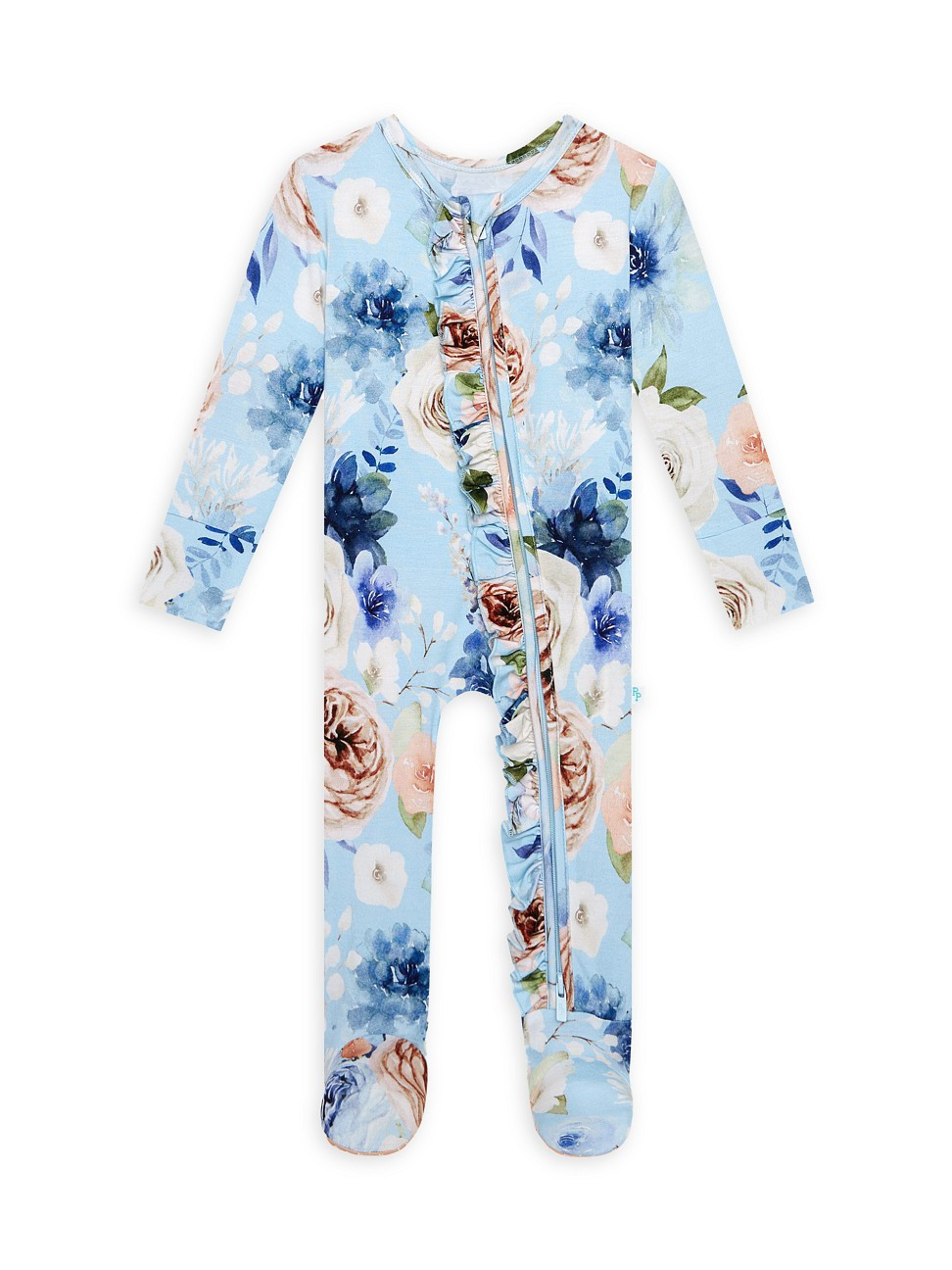 Baby's Ruffled Frostine One-Piece Coveralls - Blue - Size Newborn | Saks Fifth Avenue