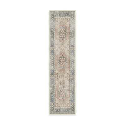 Ruggable Kamran Washable Vintage Persian Runner Rug - Coral 2'6"x10'. | Target