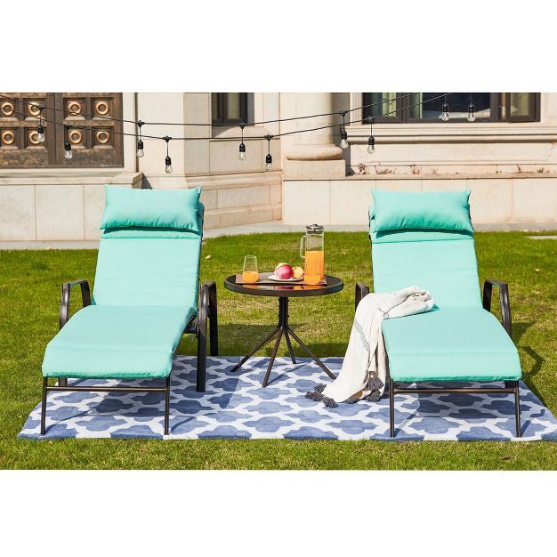 3pc Lounge Patio Set - Patio Festival | Target