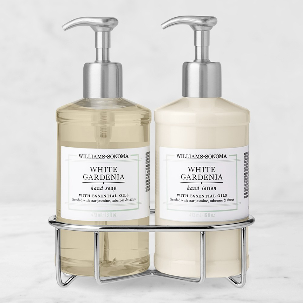 Williams Sonoma White Gardenia Hand Soap & Lotion 3-Piece Set | Williams-Sonoma