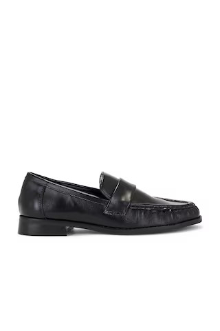 Steve Madden Ridley Loafer in Black Leather from Revolve.com | Revolve Clothing (Global)