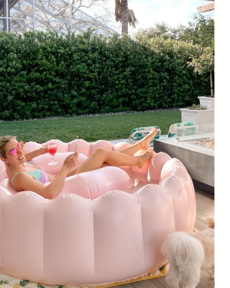Minnidip collection sold at Target carries the perfect pieces for summer this is the new blushing palms luxe inflatable pool. 

#LTKfindsunder100 #LTKswim #LTKxTarget