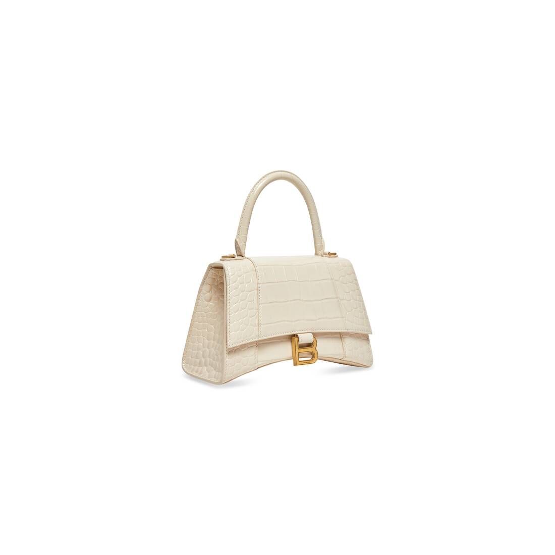 hourglass small handbag crocodile embossed | Balenciaga