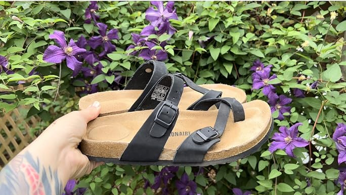 CUSHIONAIRE Women's Luna Cork Footbed Sandal With +Comfort | Amazon (US)