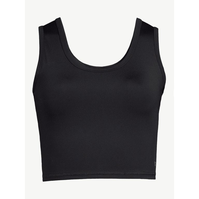 Free Assembly Women's Cropped Tank Top with Scoop Back - Walmart.com | Walmart (US)