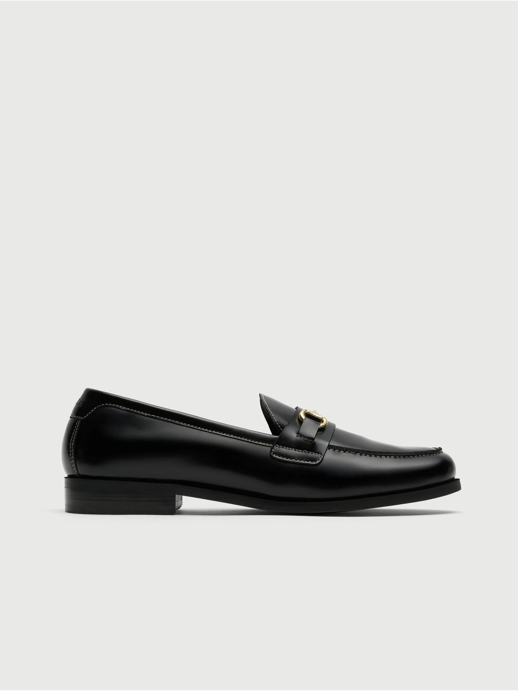 Walk London Walk London Black Leather Torbole Trim Loafers | Next US