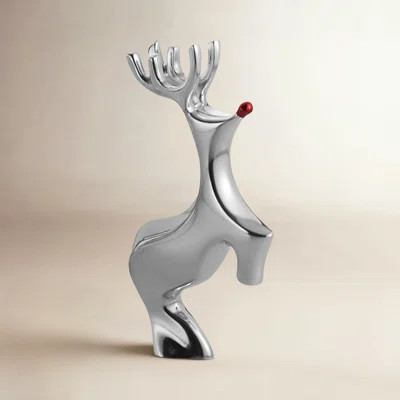 Mini Red Nosed Reindeer Figurine | Wayfair North America