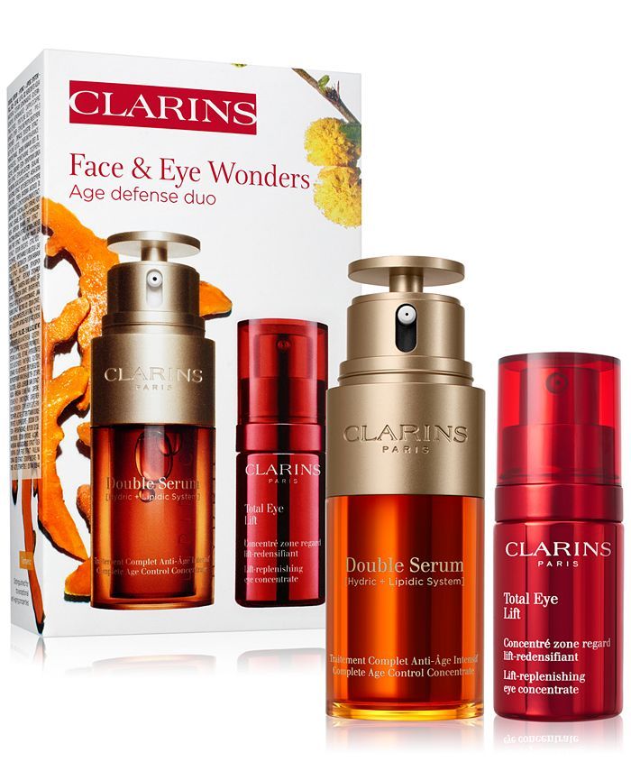 Clarins 2-Pc. Double Serum + Total Eye Lift Set & Reviews - Beauty Gift Sets - Beauty - Macy's | Macys (US)