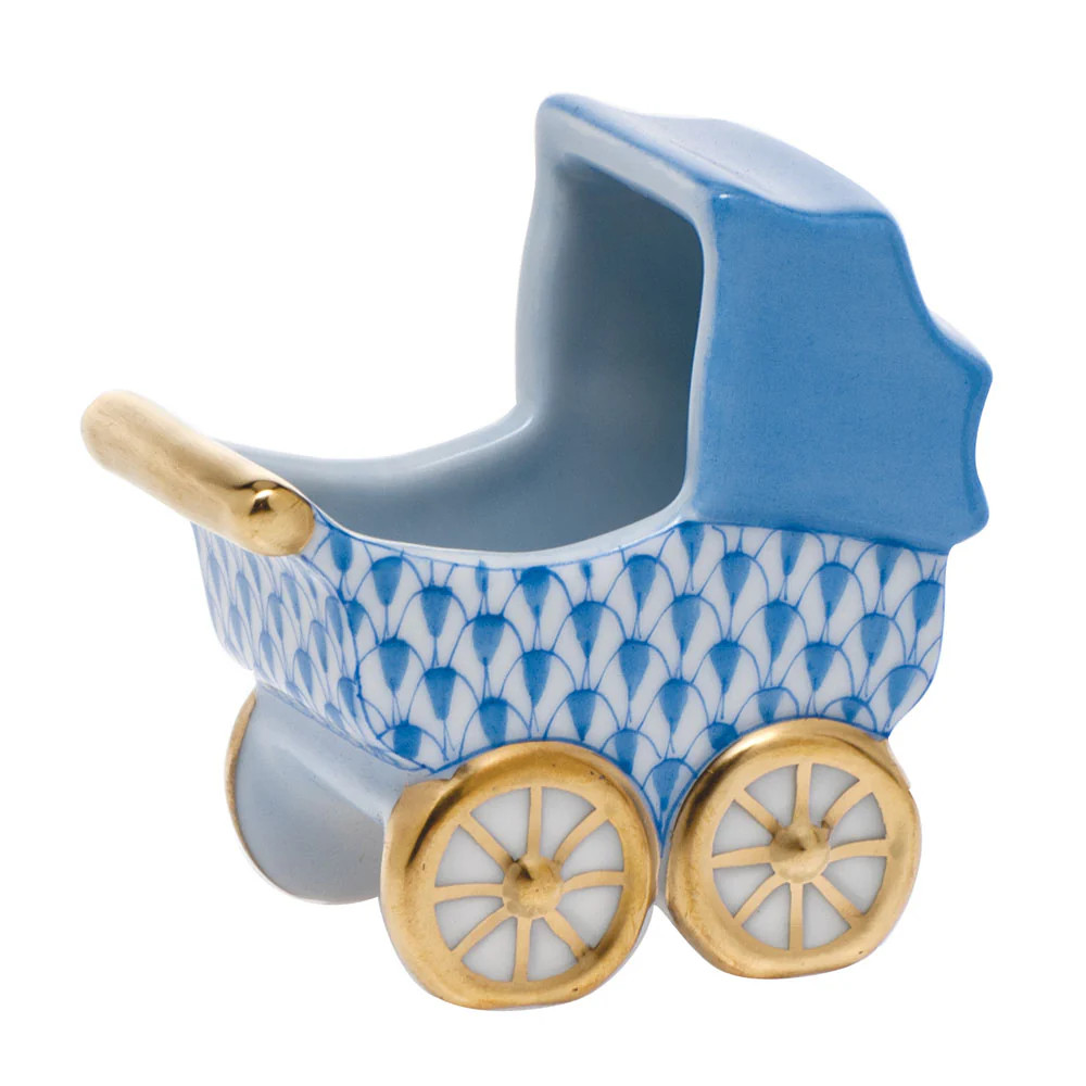 Baby Carriage Blue 2.25"l X 2.25"h | Fête