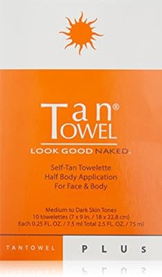Tan Towel Self Tan Towelette Plus, 10 Count | Amazon (US)