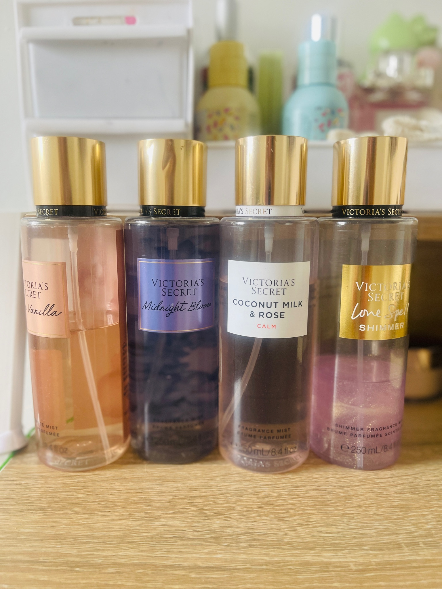 Victoria’s secrets body sprays . These smell Devine .

#bodyspray #skincare #perfume

#LTKU #LTKGiftGuide #LTKbeauty