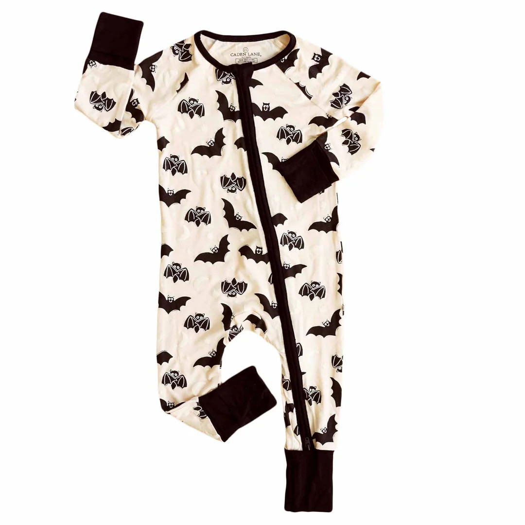 Scaredy Bats Convertible Zip Romper* | Caden Lane