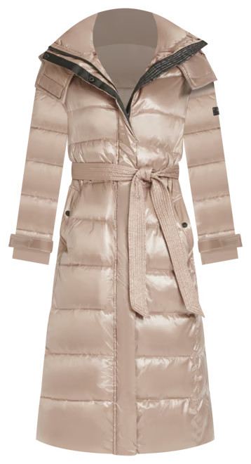 Women's Shine Hooded Belted Puffer Coat | Macy's