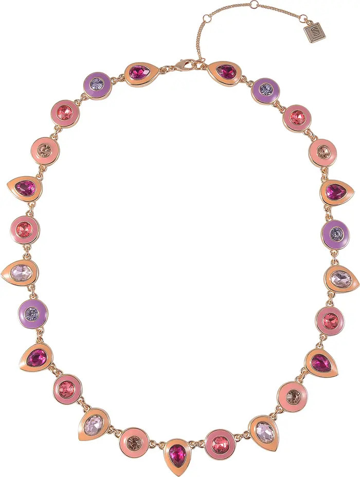 Laundry by Shelli Segal Crystal & Enamel Collar Necklace | Nordstromrack | Nordstrom Rack