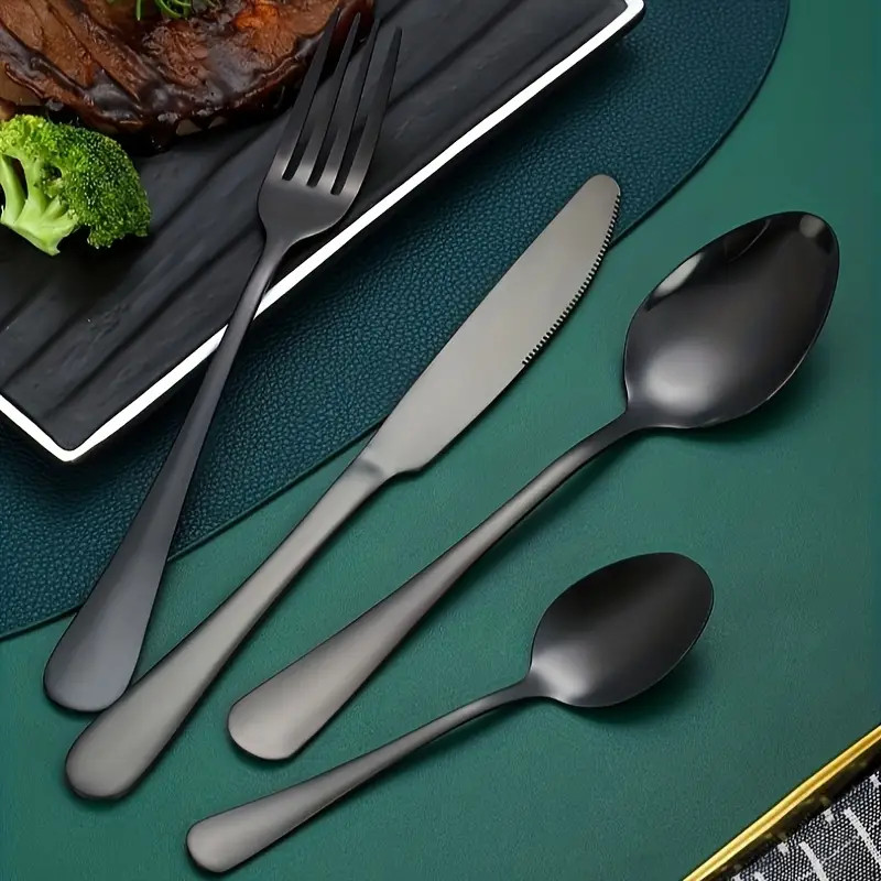 Stainless Steel 1010 Tableware Set Steak Knife Table Fork - Temu | Temu Affiliate Program