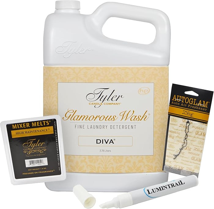 Tyler Candle Glamorous Wash Laundry Detergent, Diva Bundle with Tyler Candle Mixer Melts, Autogla... | Amazon (US)
