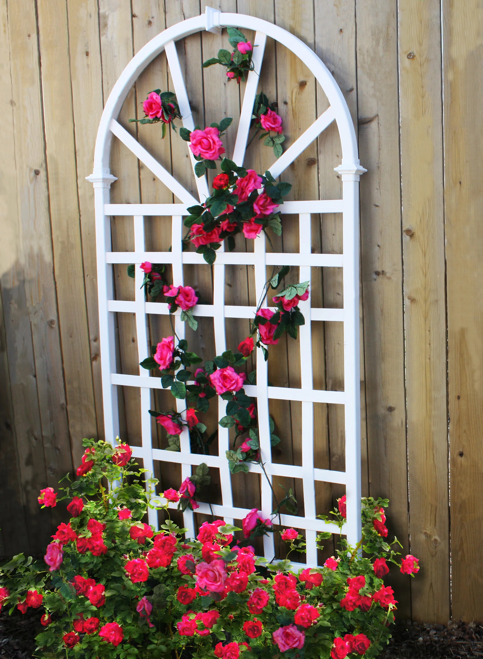 Kerrimore 77.25'' H x 39'' W Vinyl Trellis | Wayfair North America