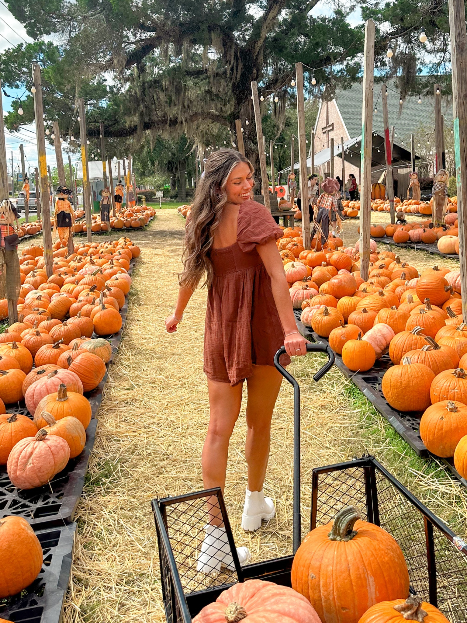 Fun fall outift, romper #LTKshoecrush #LTKfindsunder100

#LTKSeasonal