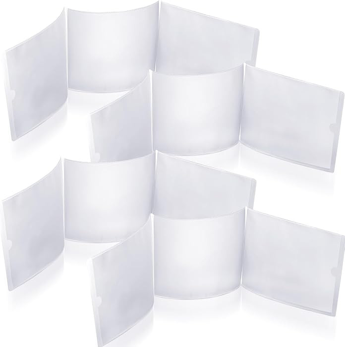 RattanView 4 Pcs 2026 Mahjong Card Protector Cover Holder Accessories 6 1/8" X4 3/4" Plastic Clea... | Amazon (US)