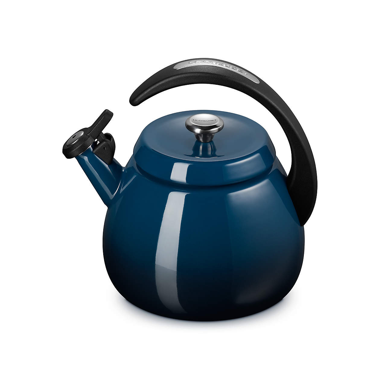 Le Creuset Signature Cloche 2.2-Qt. Thyme Whistling Tea Kettle + Reviews | Crate & Barrel | Crate & Barrel