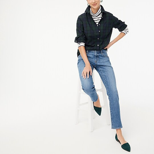 Black Watch plaid cotton poplin shirt in signature fit | J.Crew Factory