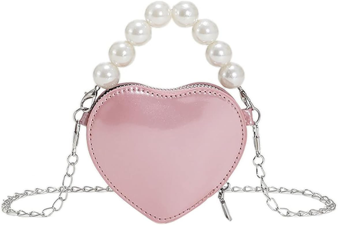 CALLARON Heart Shape Purse Heart Crossbody Bag Heart Shaped Handbag Small Clutch | Amazon (US)